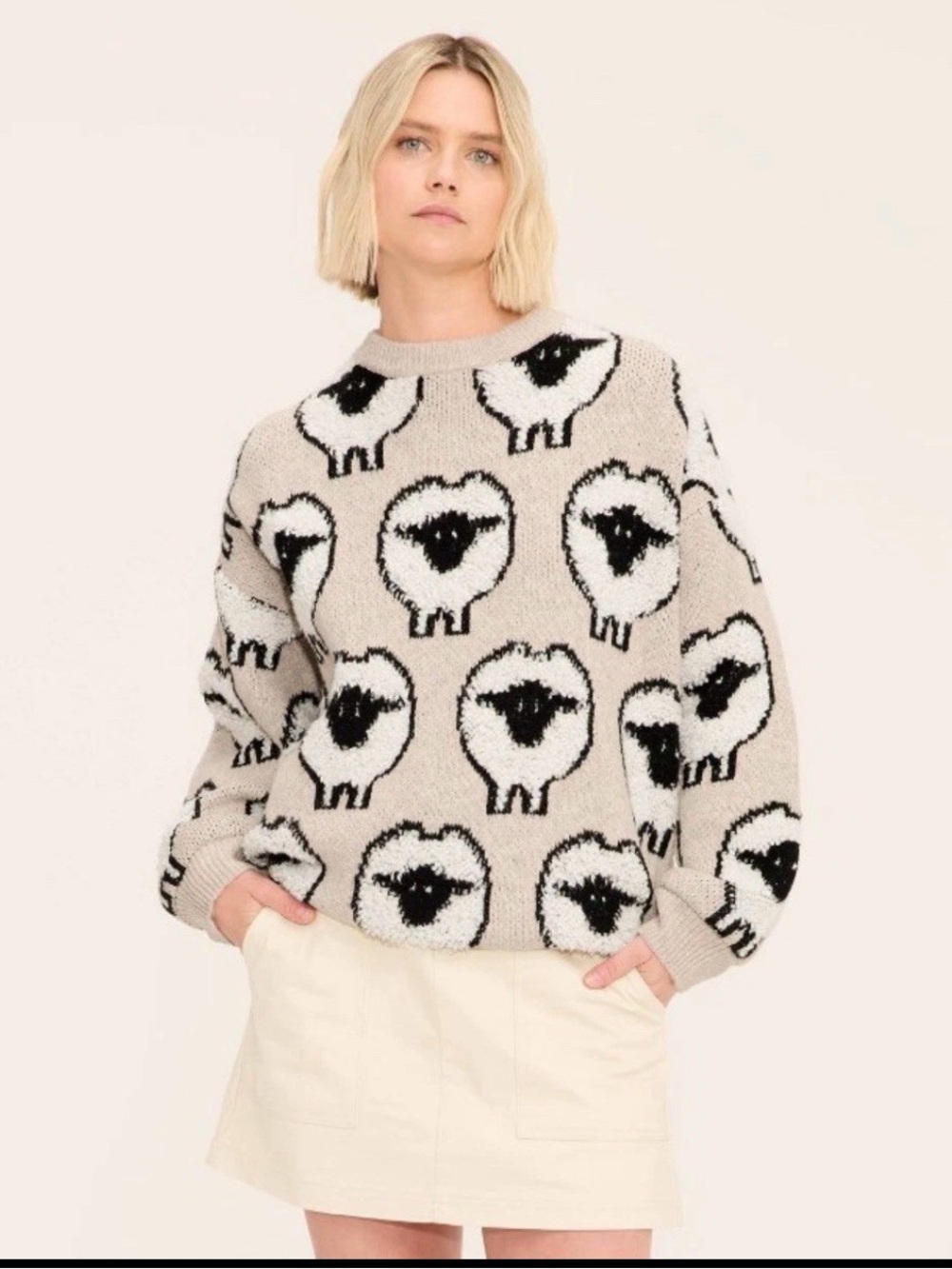 Woolrich X Target Sheep Printed Sweater Unisex , Small